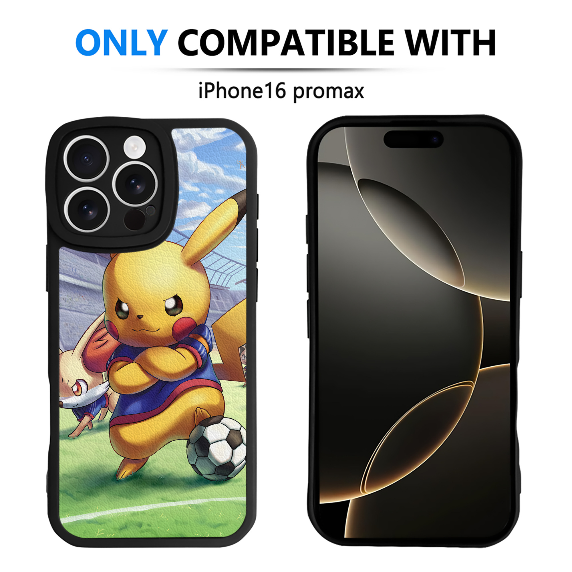（画像用） ポケットモンスター Pokémon 【iPhone 16シリーズ対応】シリコンスマホケース（レザー調） 材質：シリコン